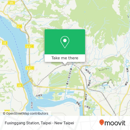 Fuxinggang Station map