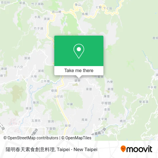 陽明春天素食創意料理 map