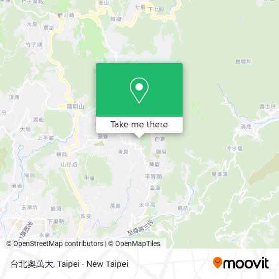 台北奧萬大 map