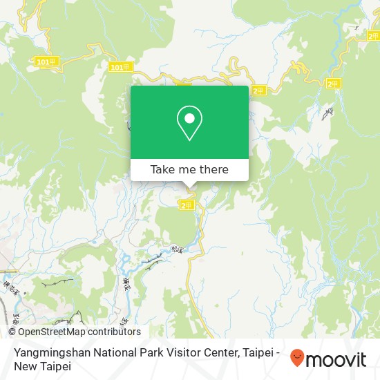 Yangmingshan National Park Visitor Center map