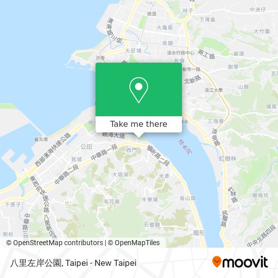 八里左岸公園 map
