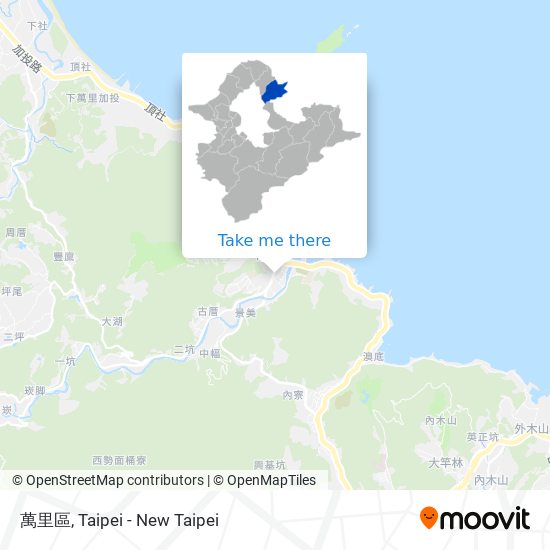 萬里區 map