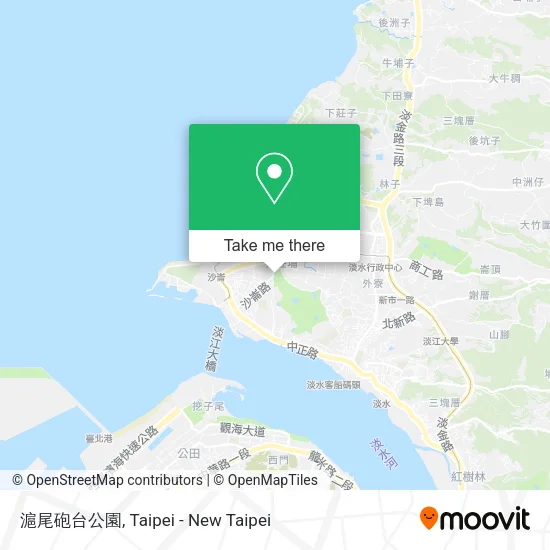 滬尾砲台公園地圖