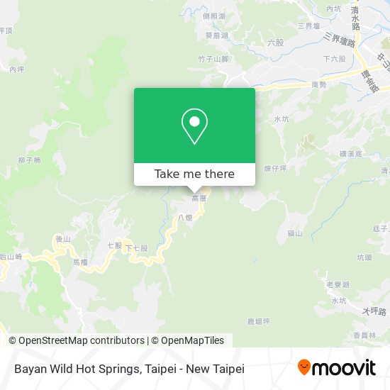 Bayan Wild Hot Springs map