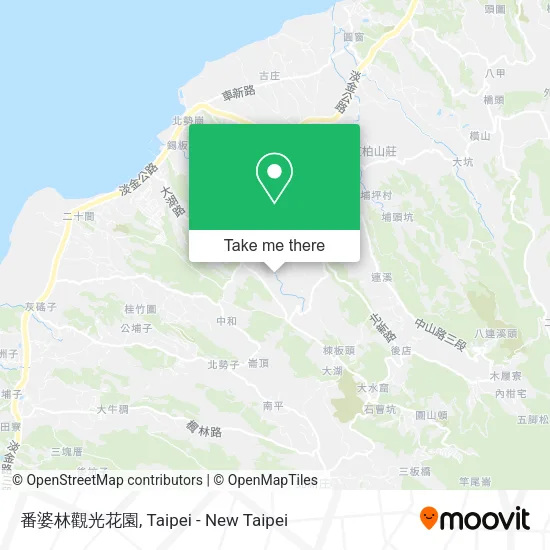番婆林觀光花園地圖