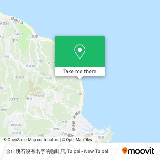金山跳石沒有名字的咖啡店 map