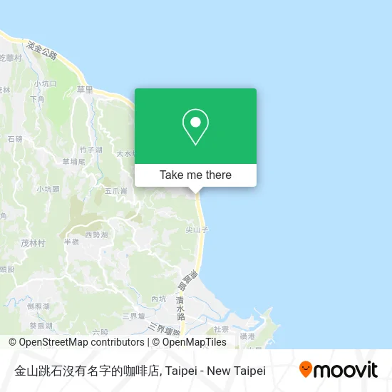 金山跳石沒有名字的咖啡店地圖
