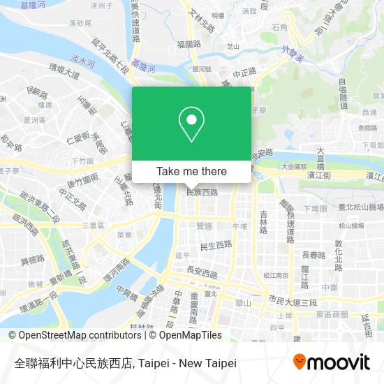 全聯福利中心民族西店地圖