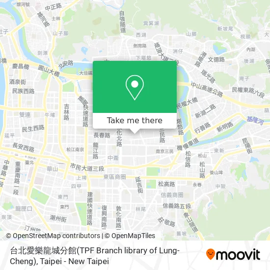 台北愛樂龍城分館(TPF Branch library of Lung-Cheng) map