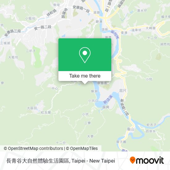 長青谷大自然體驗生活園區地圖