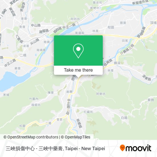 三峽損傷中心 - 三峽中藥膏地圖