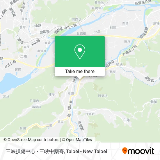 三峽損傷中心 - 三峽中藥膏地圖