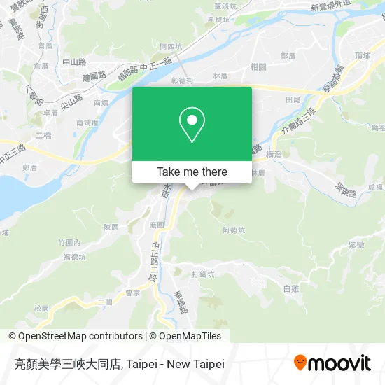 亮顏美學三峽大同店 map