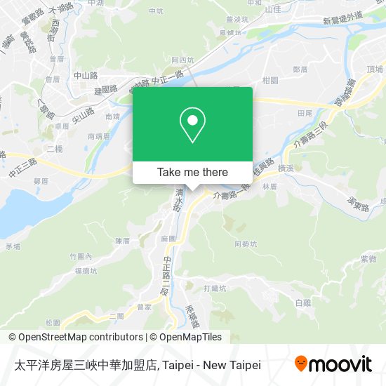 太平洋房屋三峽中華加盟店 map