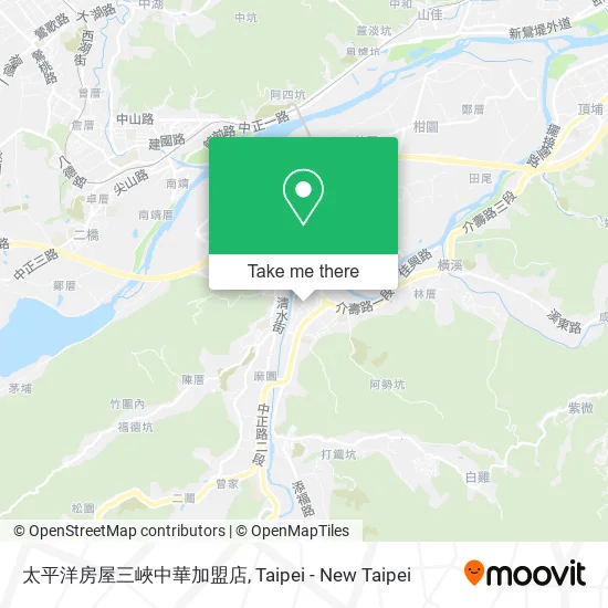 太平洋房屋三峽中華加盟店 map