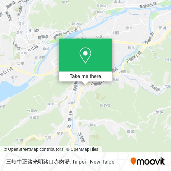 三峽中正路光明路口赤肉湯 map