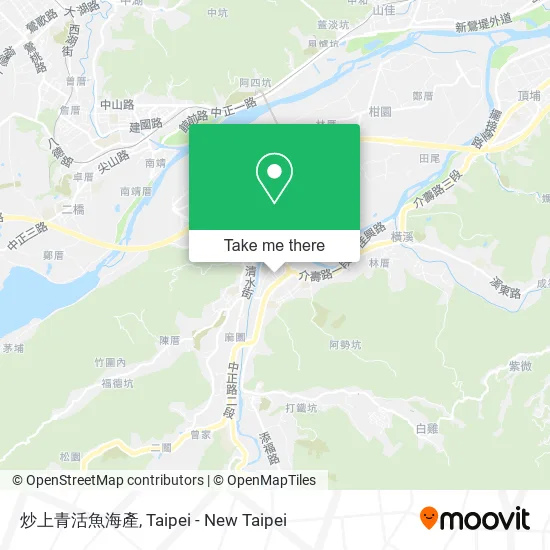 炒上青活魚海產 map
