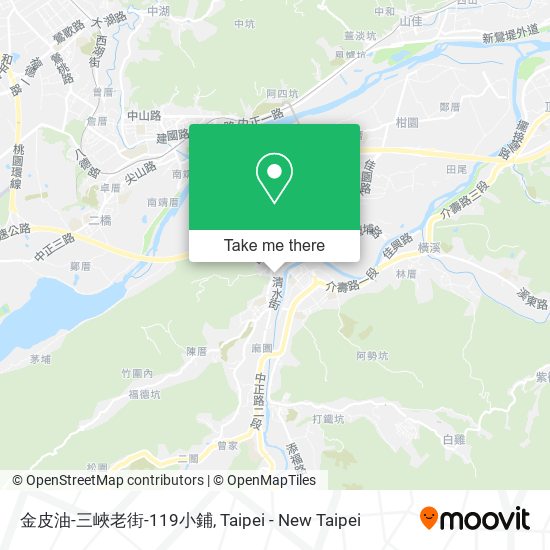 金皮油-三峽老街-119小鋪地圖