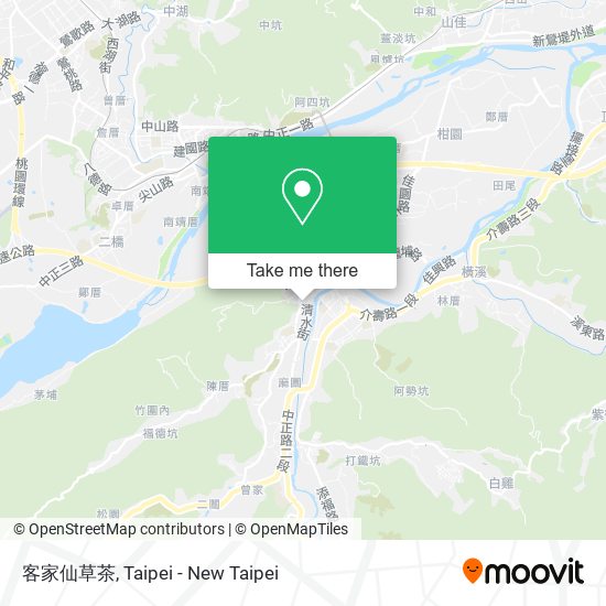 客家仙草茶地圖