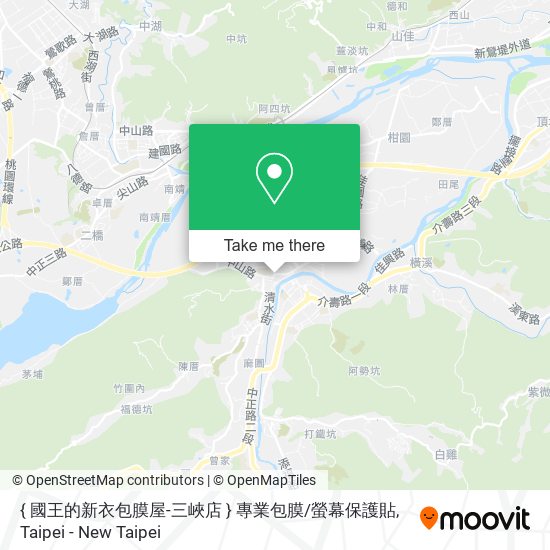 { 國王的新衣包膜屋-三峽店 } 專業包膜/螢幕保護貼 map