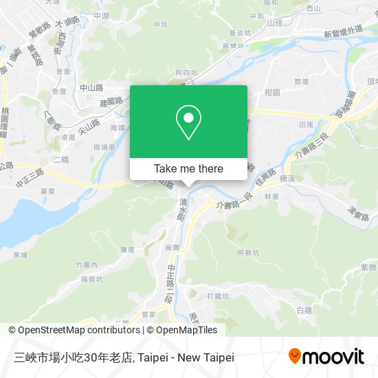 三峽市場小吃30年老店 map