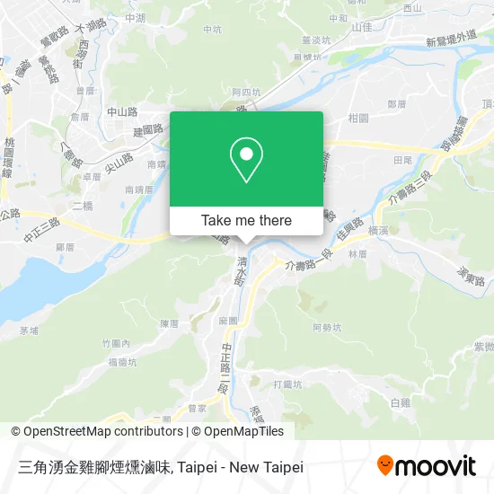 三角湧金雞腳煙燻滷味地圖