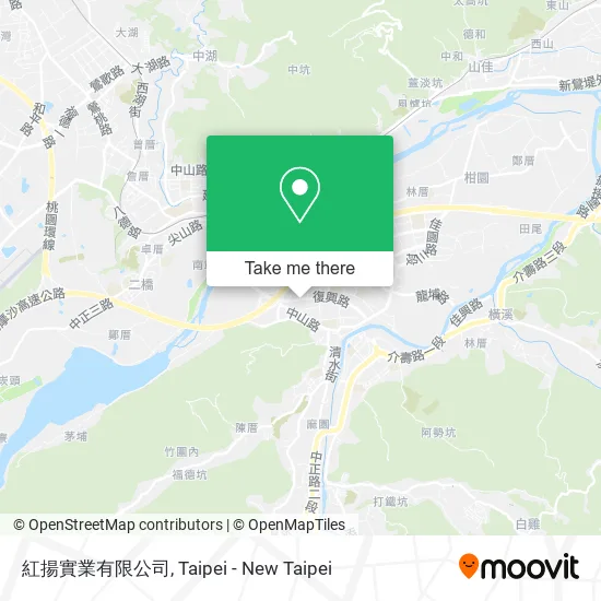 紅揚實業有限公司地圖