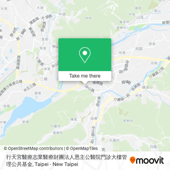 行天宮醫療志業醫療財團法人恩主公醫院門診大樓管理公共基金 map
