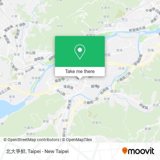 北大爭鮮 map