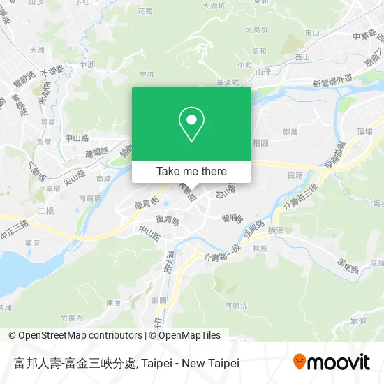富邦人壽-富金三峽分處地圖