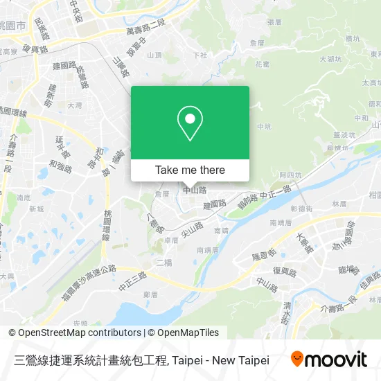 三鶯線捷運系統計畫統包工程 map