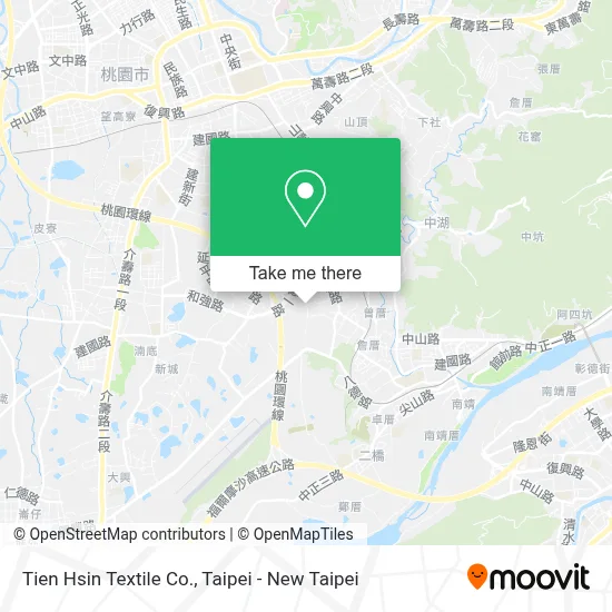 Tien Hsin Textile Co. map