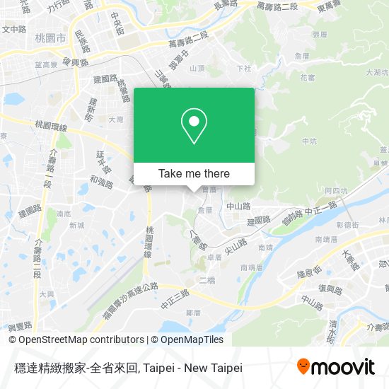 穩達精緻搬家-全省來回地圖