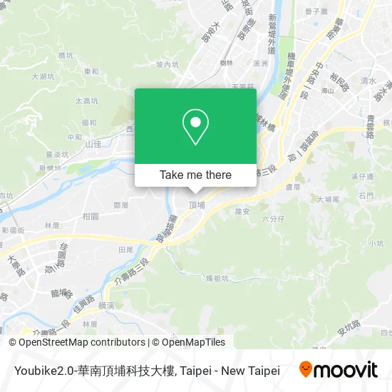 Youbike2.0-華南頂埔科技大樓 map