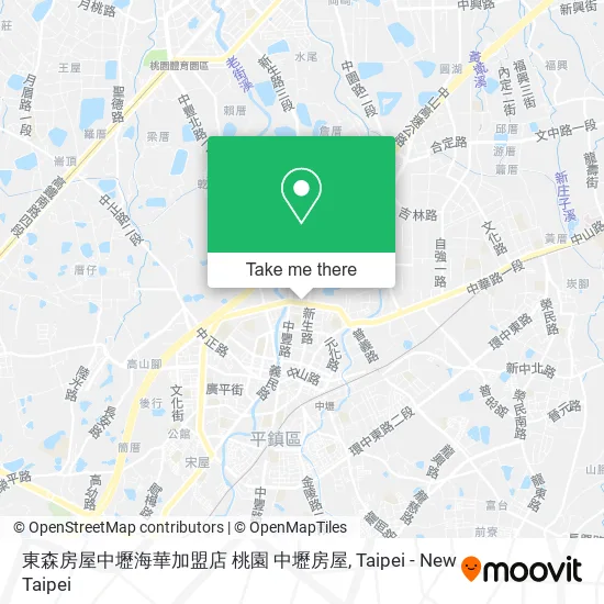 東森房屋中壢海華加盟店 桃園 中壢房屋 map