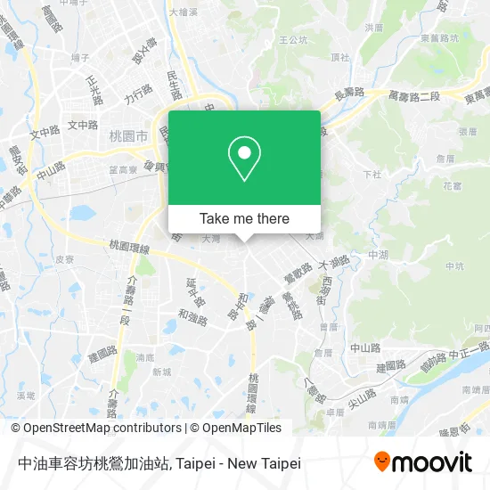 中油車容坊桃鶯加油站 map