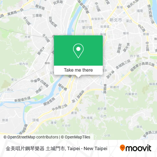 金美唱片鋼琴樂器 土城門市 map