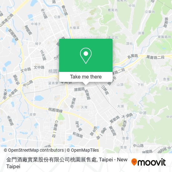金門酒廠實業股份有限公司桃園展售處地圖