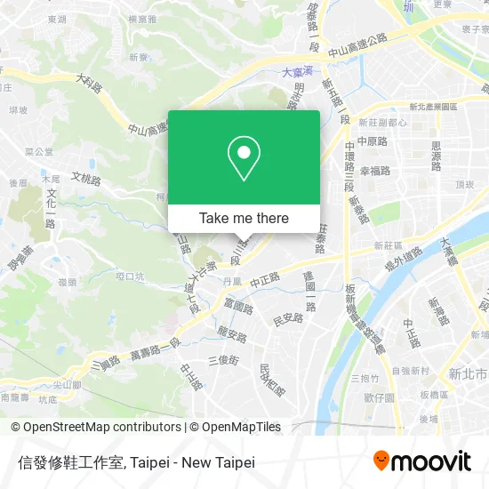 信發修鞋工作室地圖