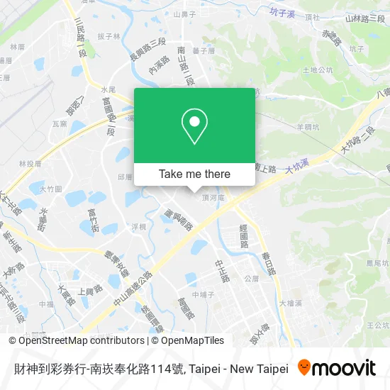 財神到彩券行-南崁奉化路114號地圖