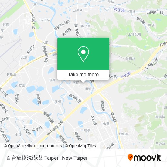 百合寵物洗澎澎 map