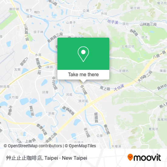 艸止止止咖啡店 map