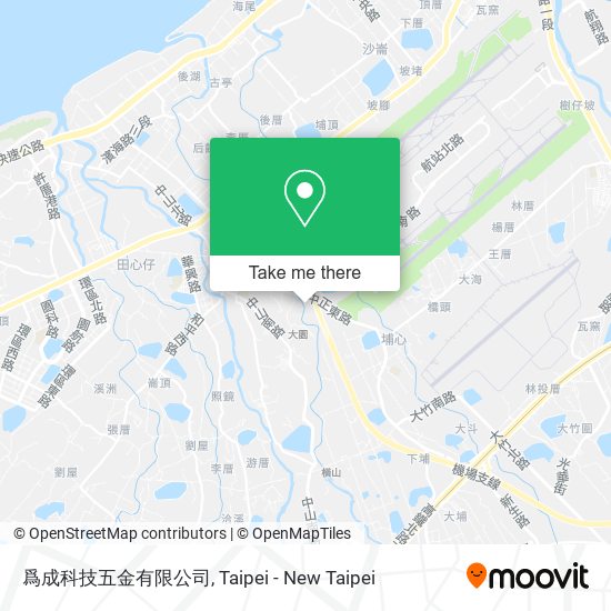 爲成科技五金有限公司 map