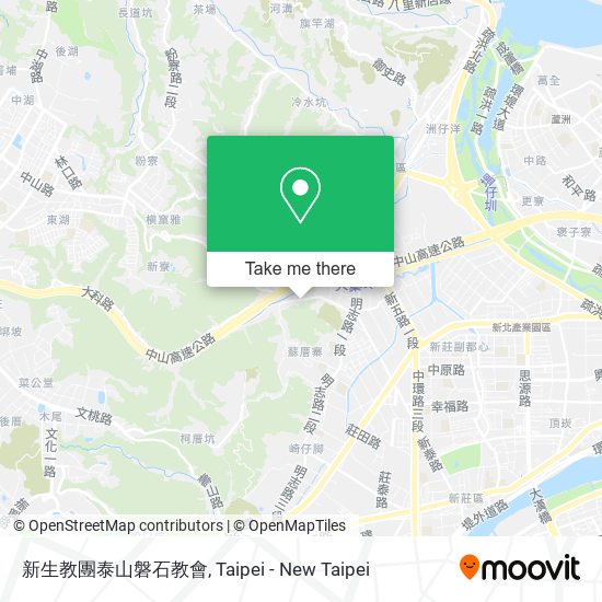 新生教團泰山磐石教會地圖