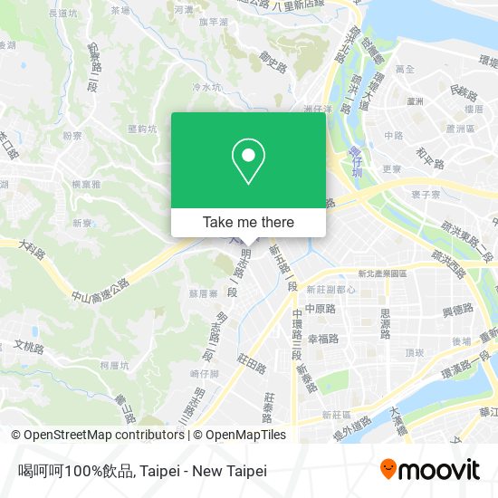 喝呵呵100%飲品 map