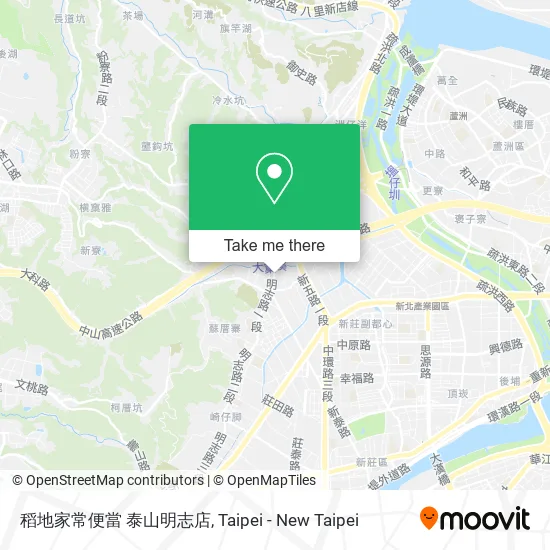 稻地家常便當 泰山明志店 map