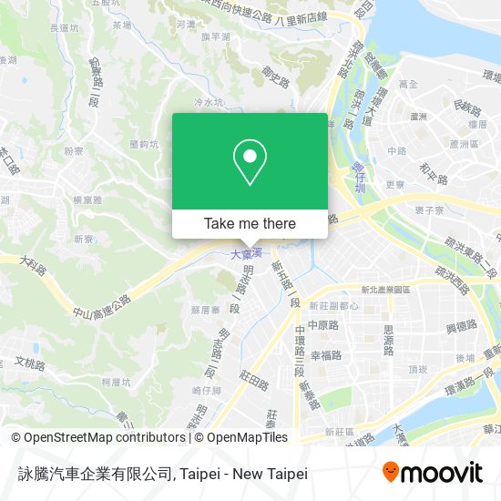 詠騰汽車企業有限公司地圖