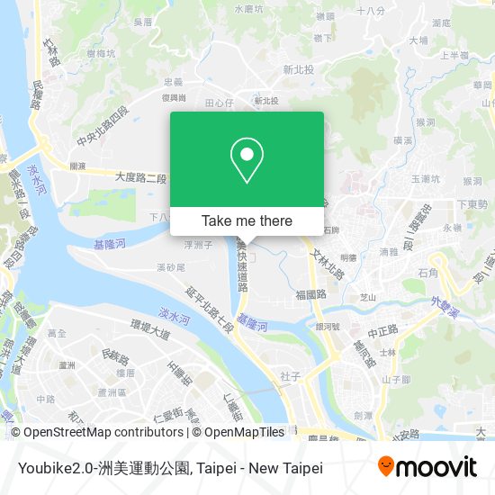 Youbike2.0-洲美運動公園 map