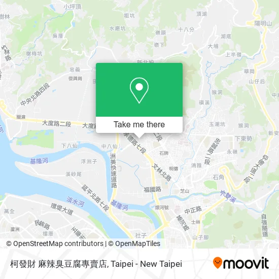 柯發財 麻辣臭豆腐專賣店 map