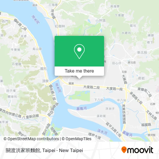 關渡洪家班麵館地圖